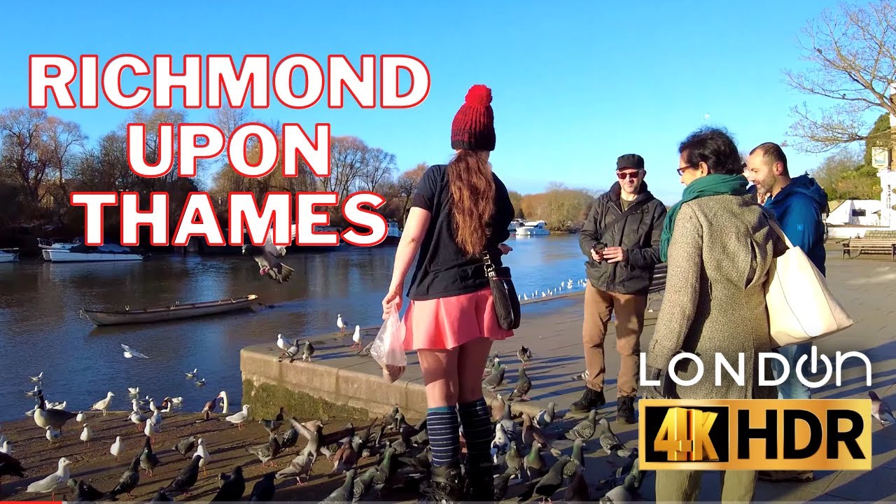 🌞Early Morning Walk 🌞- London's  Richmond Upon Thames Sunny River Stroll | London 🇬🇧 January 2022