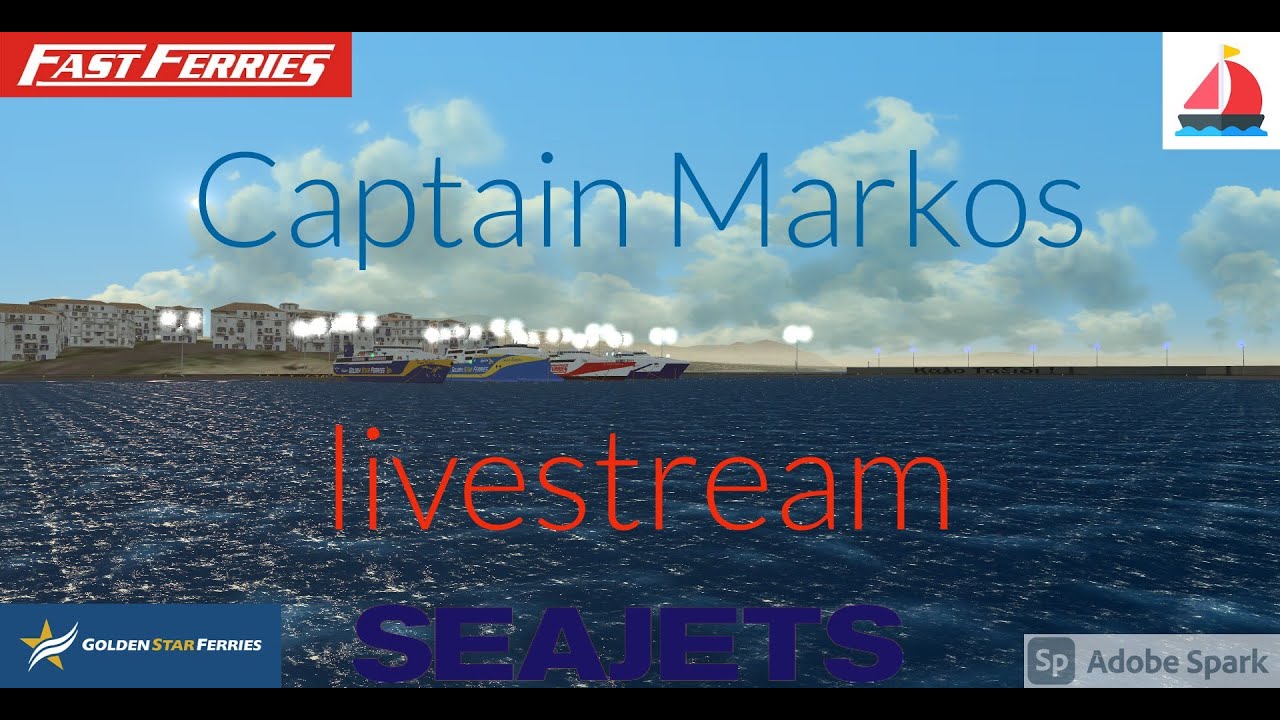 [Vehicle Simulator]Golden Star Ferries, Seajets & Fast Ferries:Rafina to Cyclades **ONLINE**