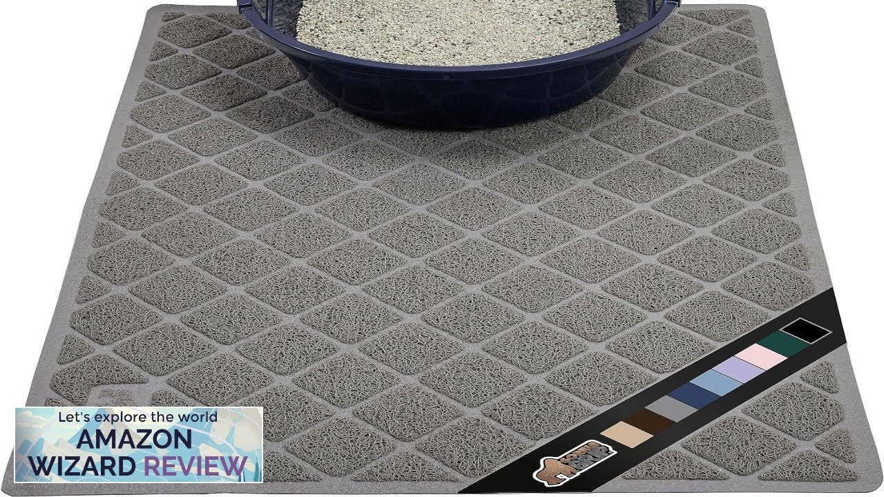 The Original Gorilla Grip Water Resistant Cat Litter Box Trapping Mat 35x23 Review
