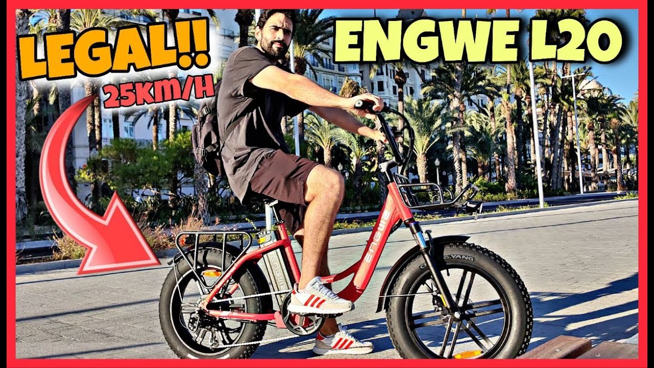 BICICLETA ELÉCTRICA LEGAL de 250w y hasta 25kmh en español - ENGWE L20 LADY FLAMINGO PINK