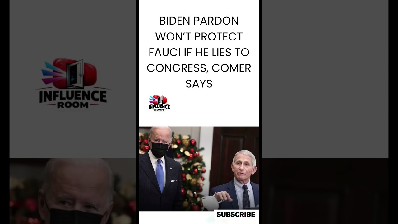 Comer Warns: Biden Pardon Won't Shield Fauci From Perjury Charges if He Lies to Congress ⚖️ #viral