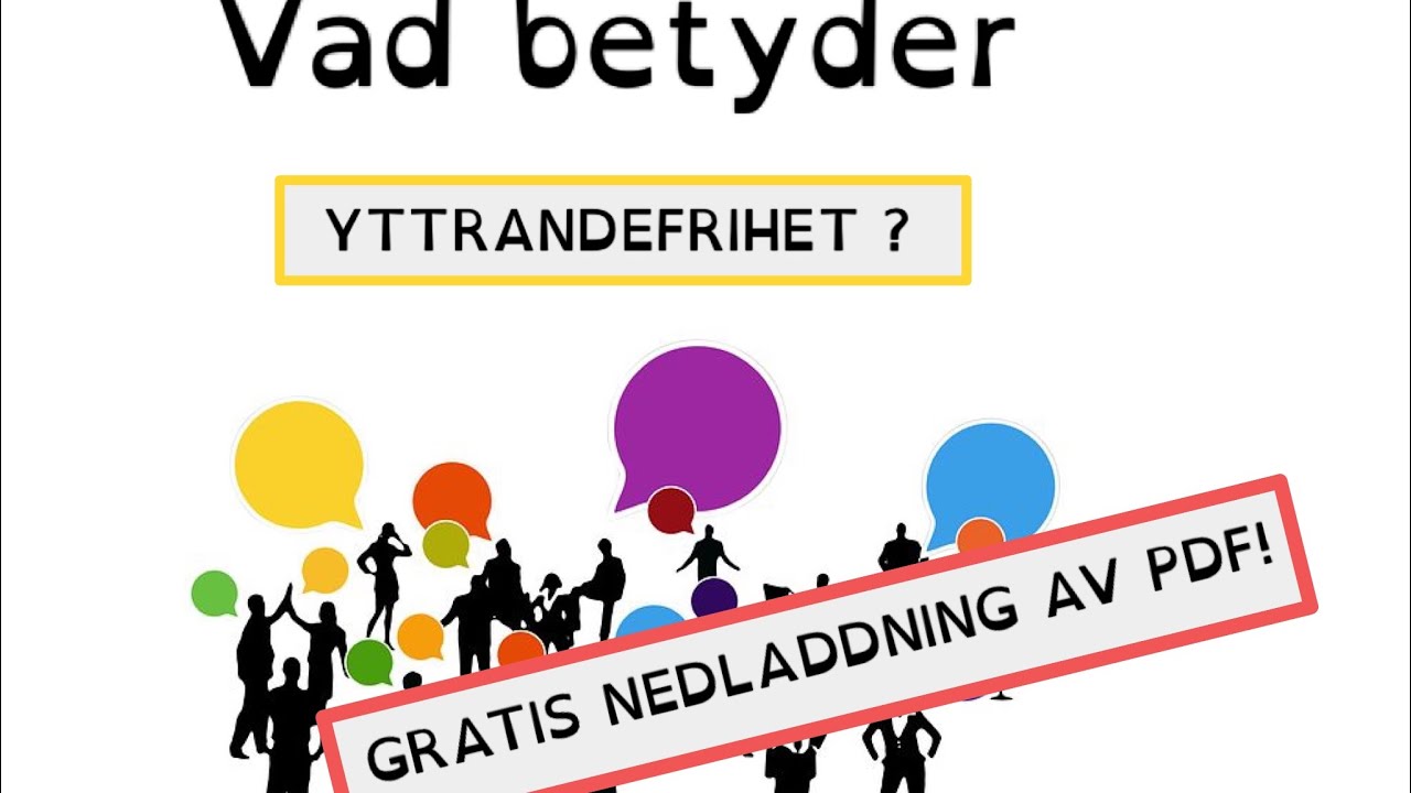 How to Learn Swedish Vad betyder &rdquo;yttrandefrihet&rdquo;?