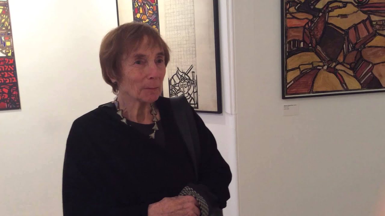 Visitor at Roman Halter Exhibition