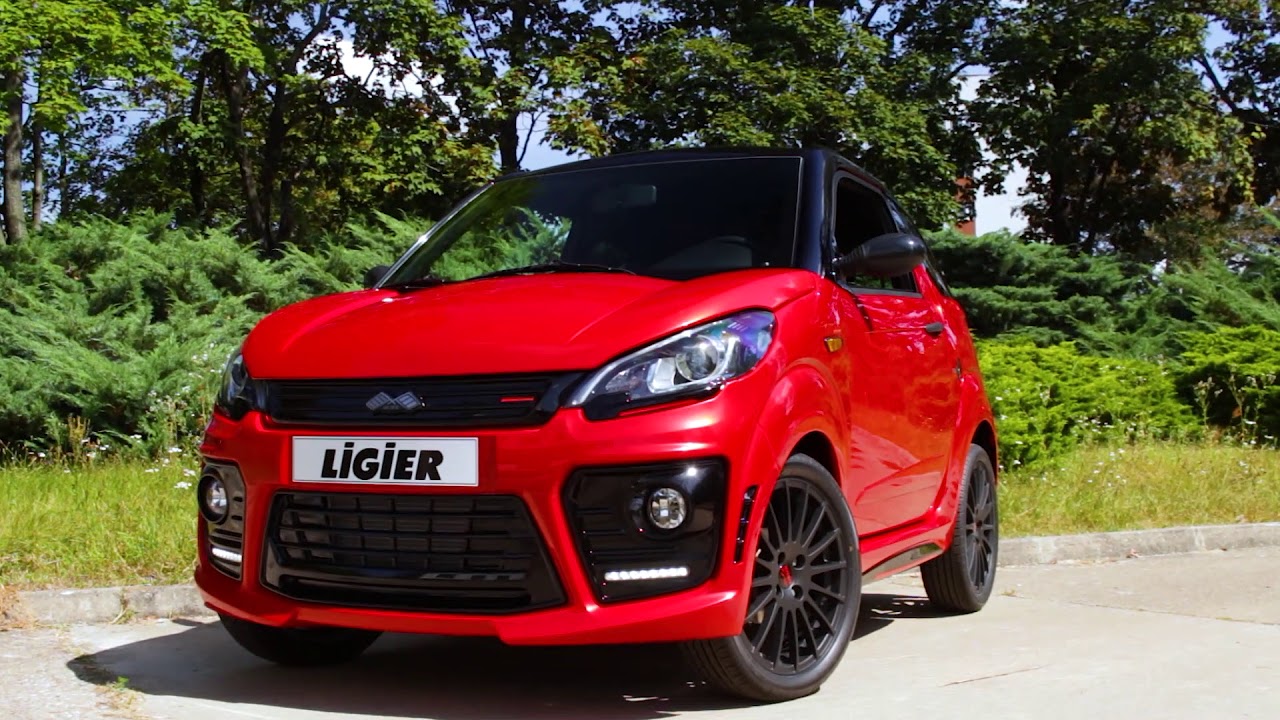 Prezentacja Ligier JS50 Sport Ultimate DCI ICE, czerwony. Samochód dla nastolatka, od 14 roku życia