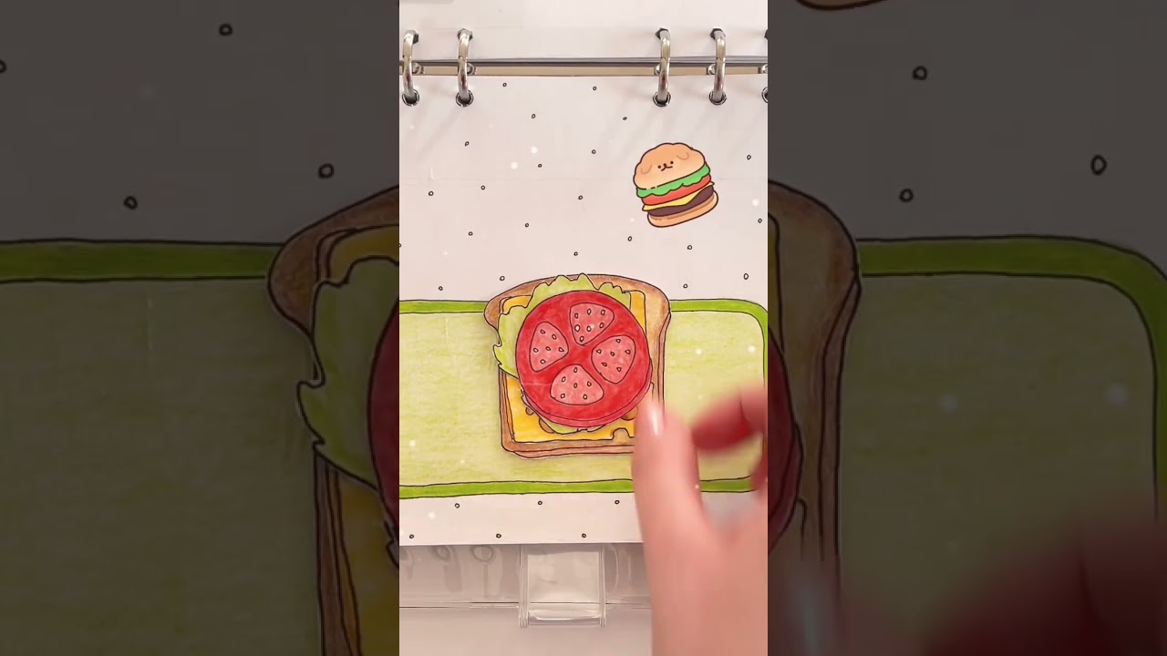 PAPER COOKING 🍔Bacon Sandwich 