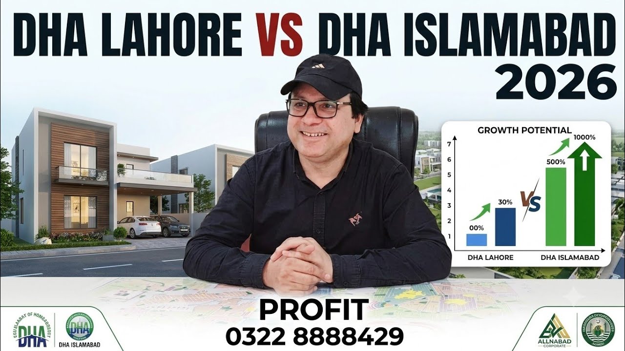 DHA Lahore vs DHA Islamabad 2026 Better Profit?Phase 7/ 9 PrismPh 10?Margalla Enclave  Phase 5/6Dhai