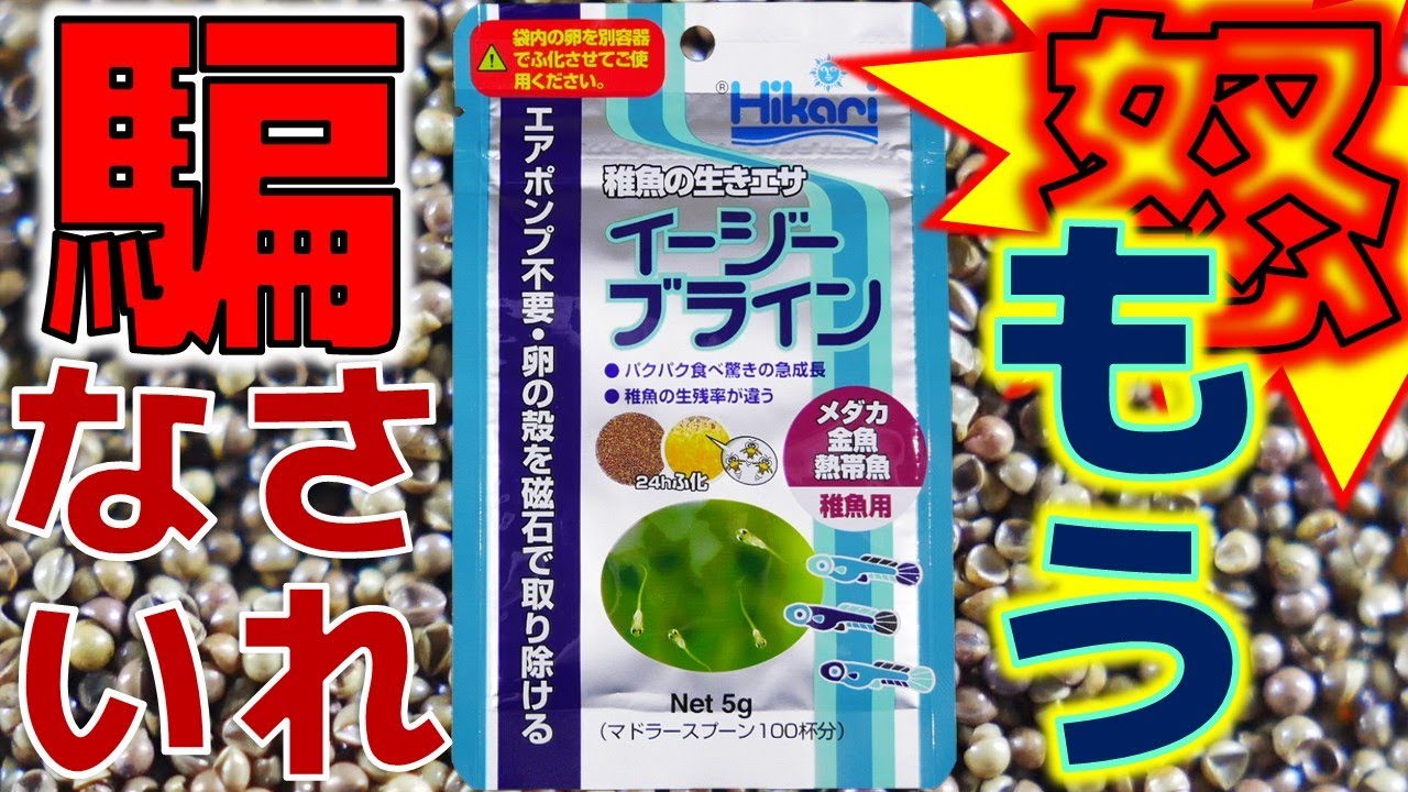 磁石で取り除けるという前に、餌のメーカーがこんなことを言ったらダメでしょ。ふぶきは怒っている！キョーリン イージーブライン【ふぶきテトラ】