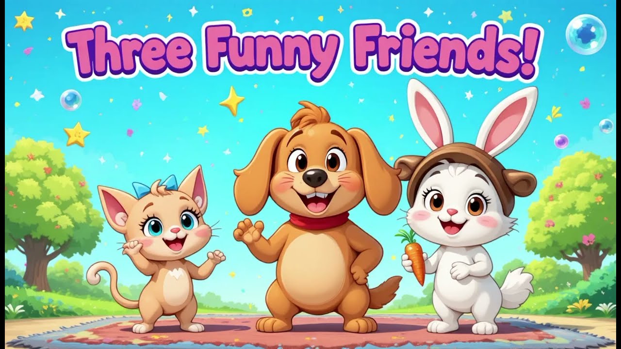 Three funny friends 