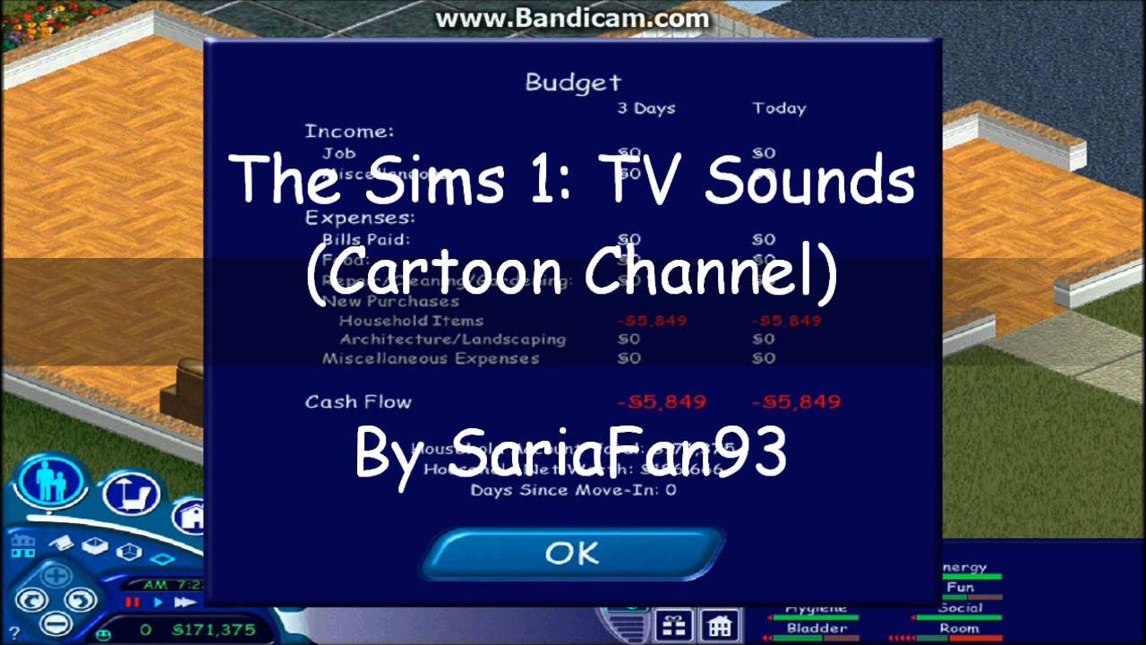 The Sims 1- TV Sounds (Cartoon Channel)