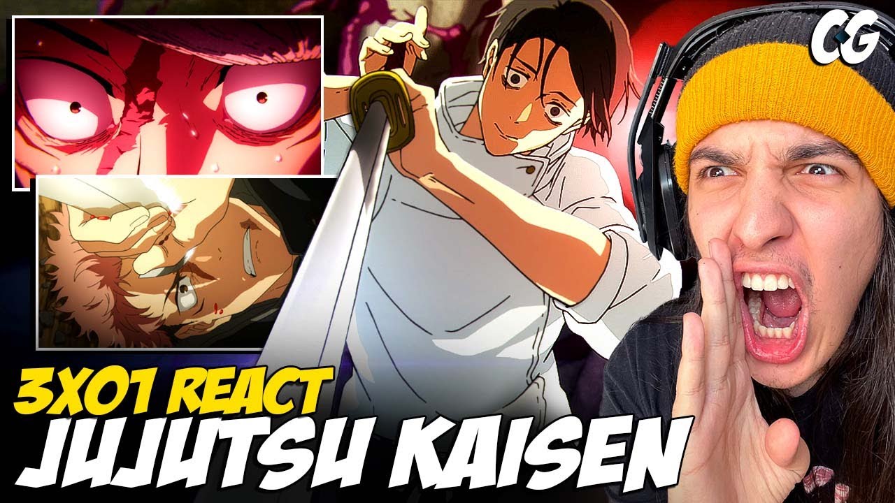 ITADORI VS YUTA!! 3ª TEMPORADA COMEÇOU! - React Jujutsu Kaisen EP 1 temporada 3