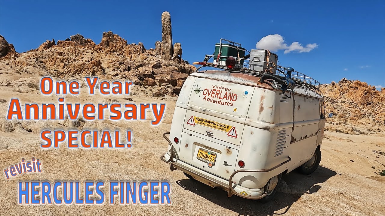 VW BUS - Epic Overland Adventure  - Revisit Hercules Finger - Cold Weather Solo Camping