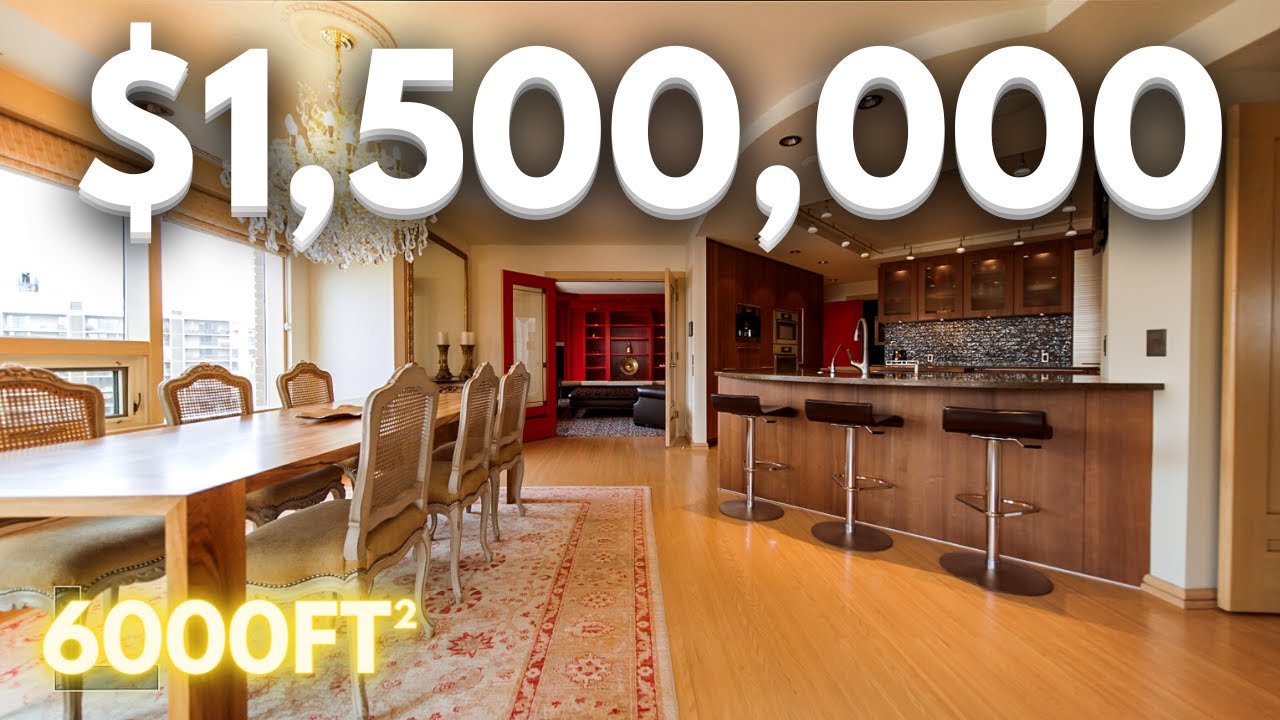 6,000 SQFT, 6 BEDROOM $1,500,000 Luxury Condo tour - Calgary Dream Home in the Beltline downtown