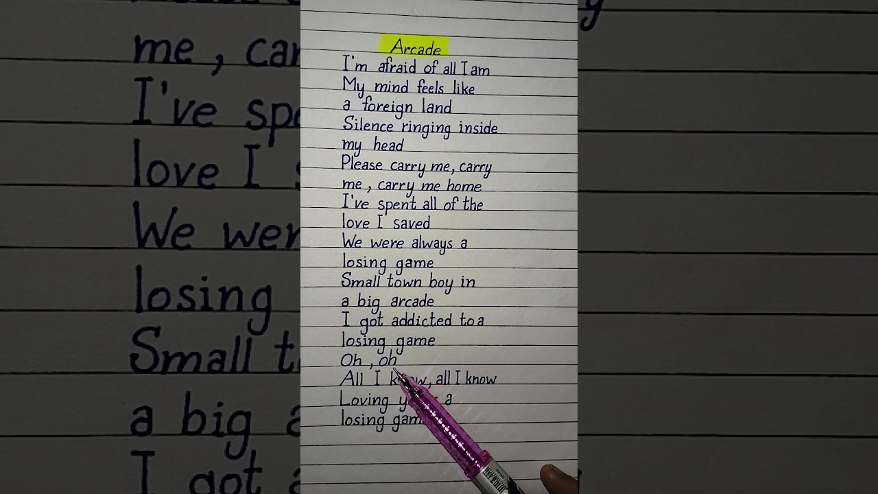 duncan laurence arcade lyrics