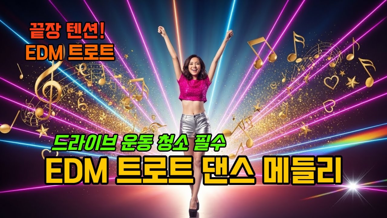 🔥흥폭발 EDM 트로트 댄스 메들리 10곡🔥 | 드라이브 운동 청소 필수 음악 | 빠른템포 신나는 트로트 연속듣기