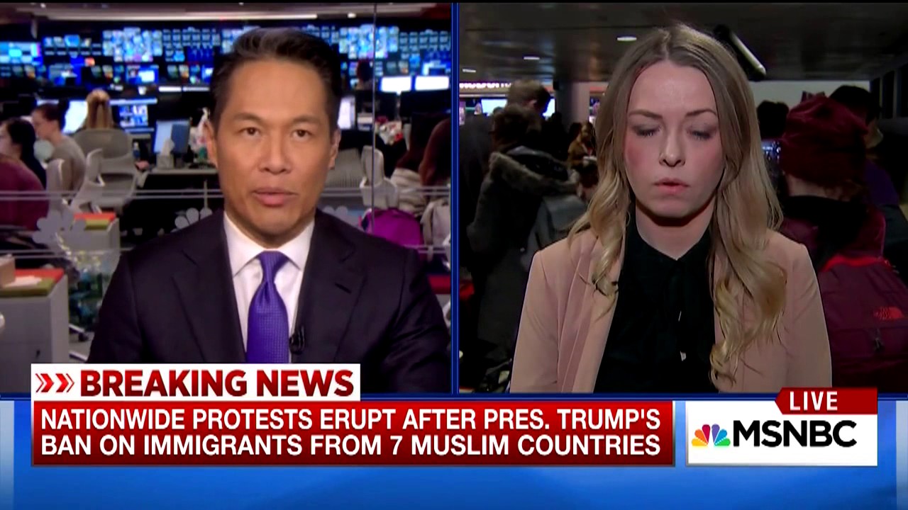 Fiona McEntee   MSNBC TV News 1 28 2017 826PM