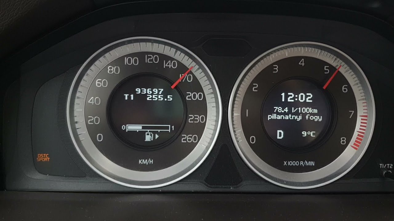 2012 Volvo S60 3.0 T6 acceleration 0-200km/h