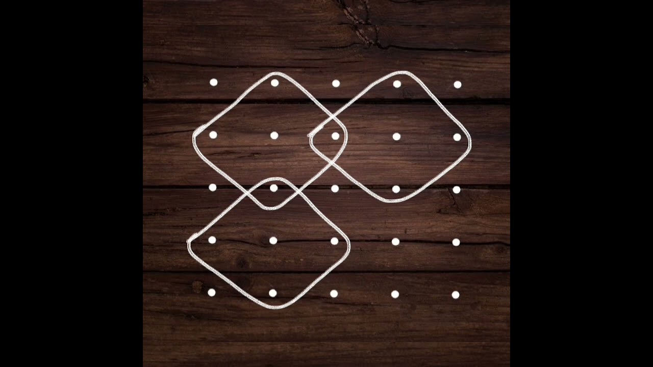 5*5 dots simple sikku kolam 🌺easy muggulu 