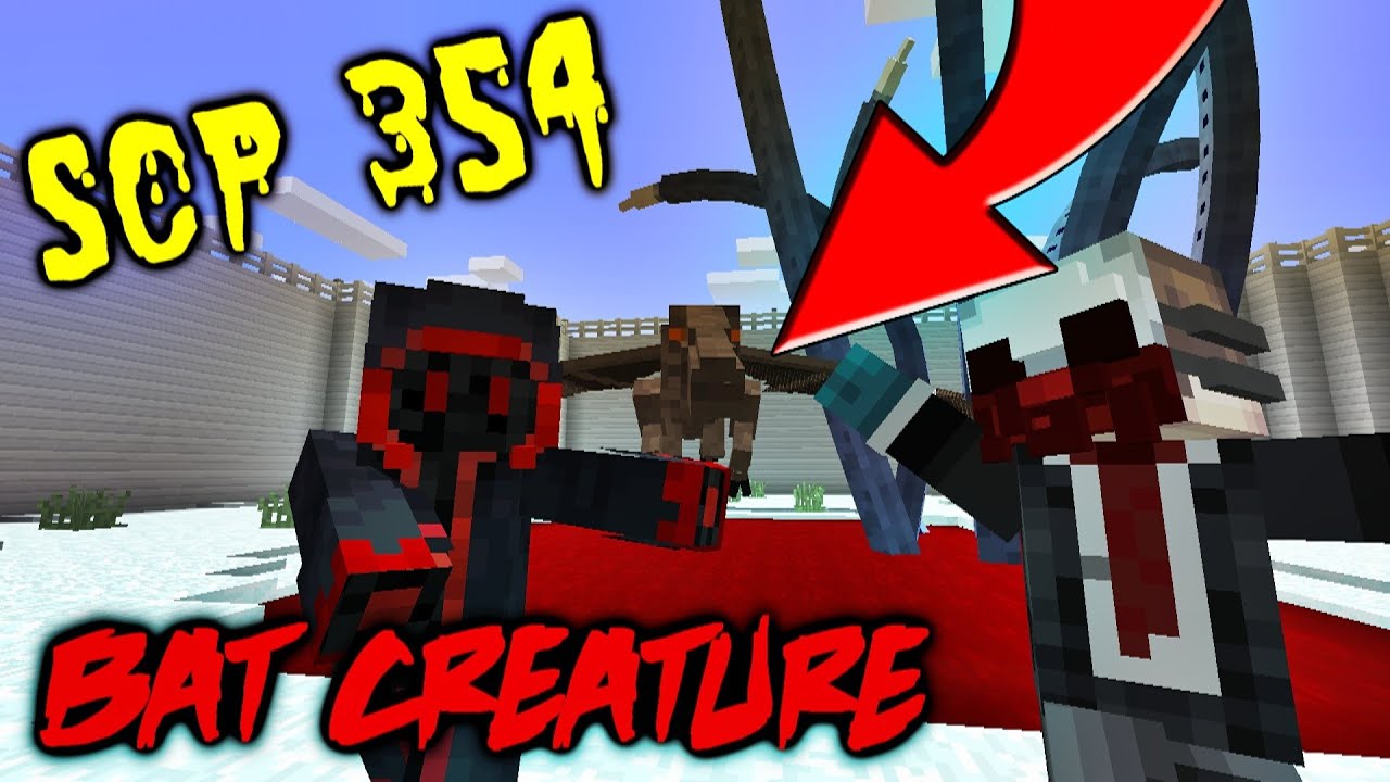 MINECRAFT SCP 354-1 RED POOL (BAT WINGED CREATURE SPAWNS FROM SCP 354)