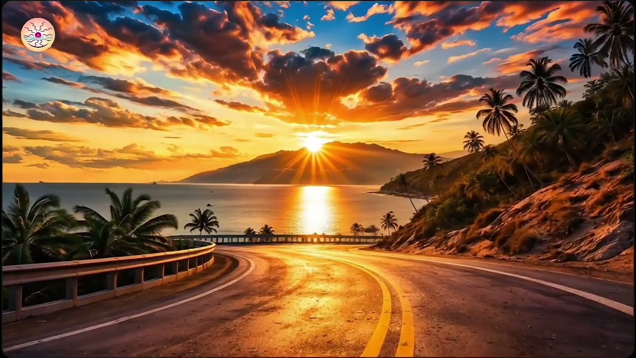2 HOURS Road Into the Sunset | Calm Steady Ambient for Relaxation, Focus & Peace