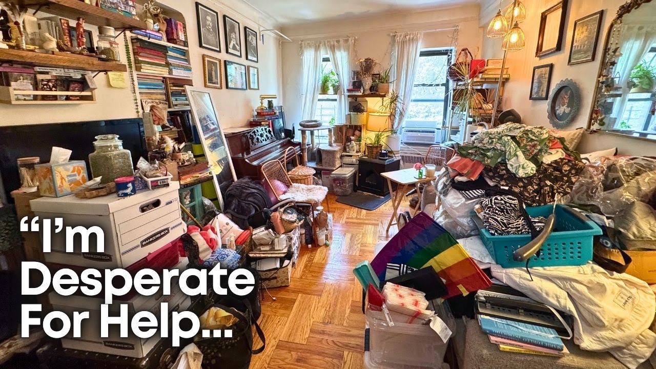 MAXED Out NYC Apartment Needs HELP! 😵 NEW YORK CITY APARTMENT DECLUTTER ep. 01