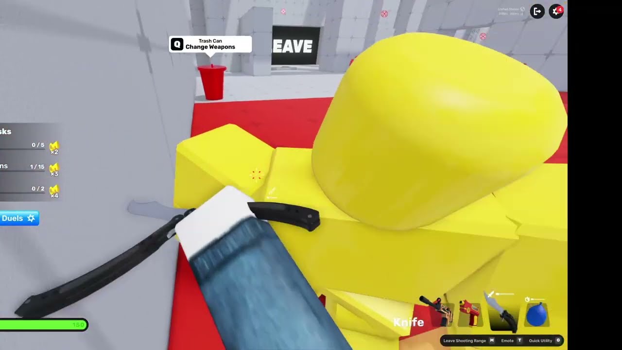 Opening one skin case in Roblox Rivals and I have to use that weapon