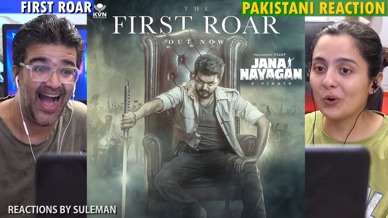 Pakistani Couple Reacts To The First Roar | Jana Nayagan | Thalapathy Vijay | H Vinoth | Pooja Hegde