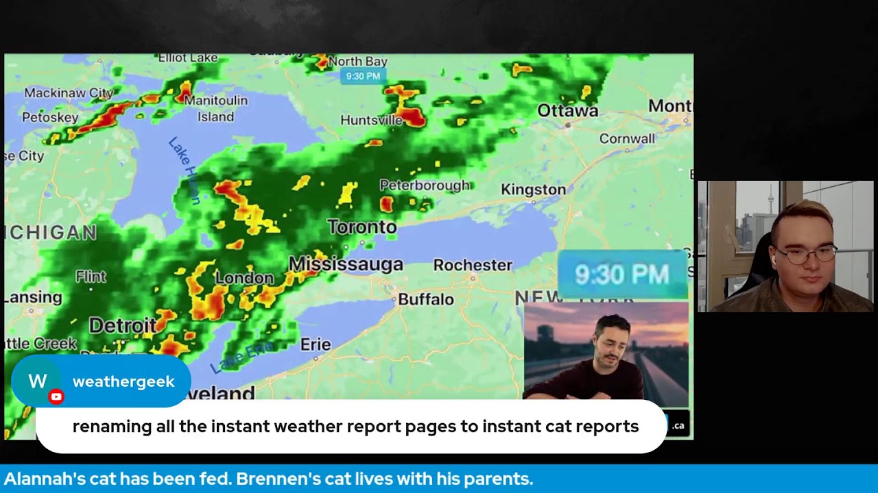 ONTARIO LIVESTREAM: Severe Thunderstorm Risk & Tornado Potential (Wed, Aug 3, 2022)