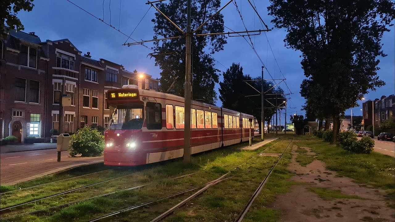HTM tramlijn 16 Wateringen Dorpskade - Den Haag Statenkwartier | BN GTL8 3144 | 2021