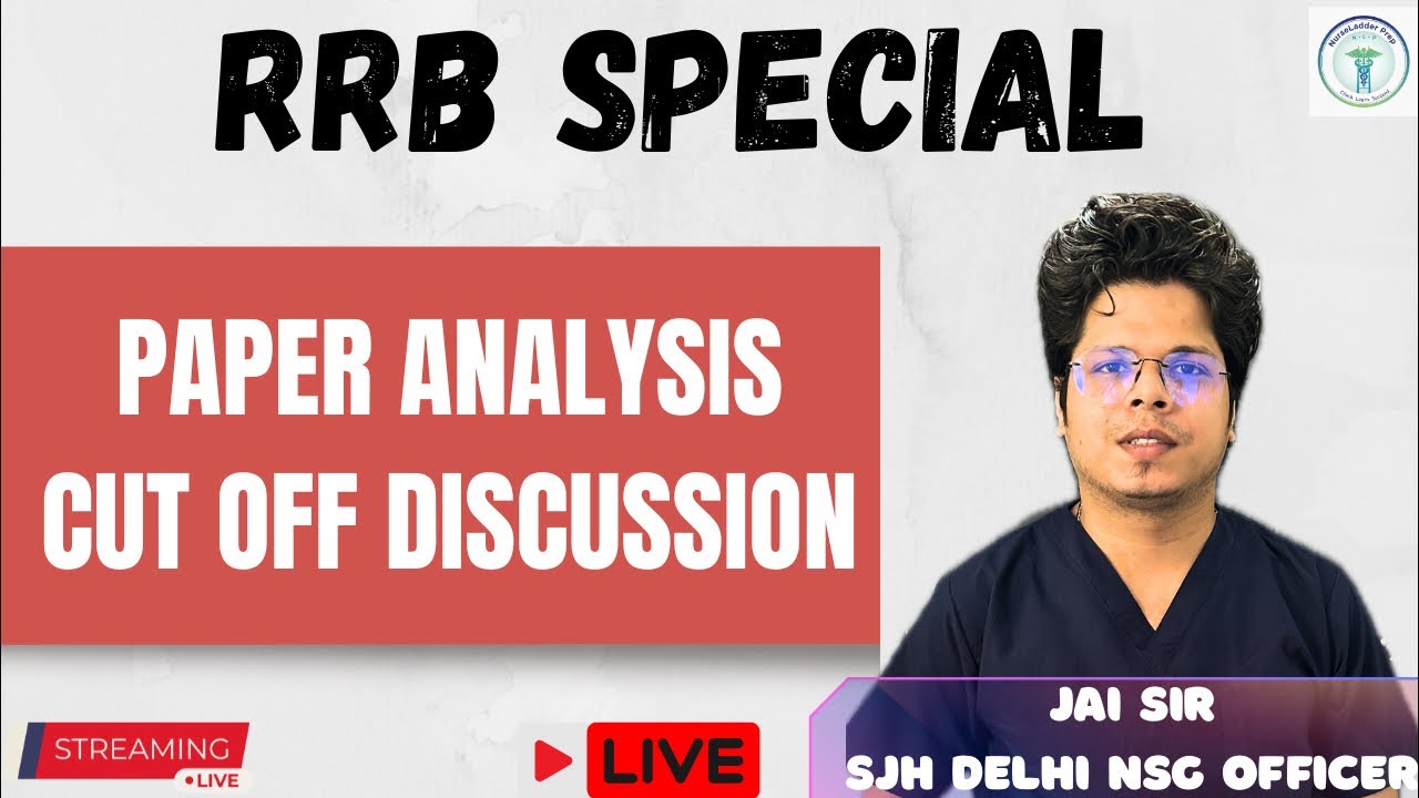 RRB SPECIAL // PAPER ANALYSIS // CUTOFF