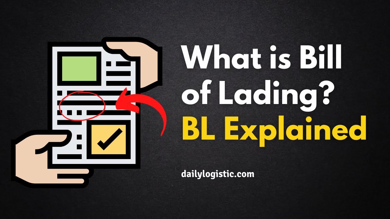 What is Bill of Lading? Types of BL - BL Explained in 10 mints - Daily Logistics