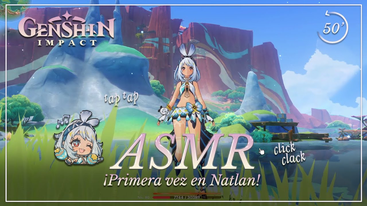 ASMR ✧ Explorando Natlan por primera vez 🔥🦕 | Genshin Impact [Binaural]