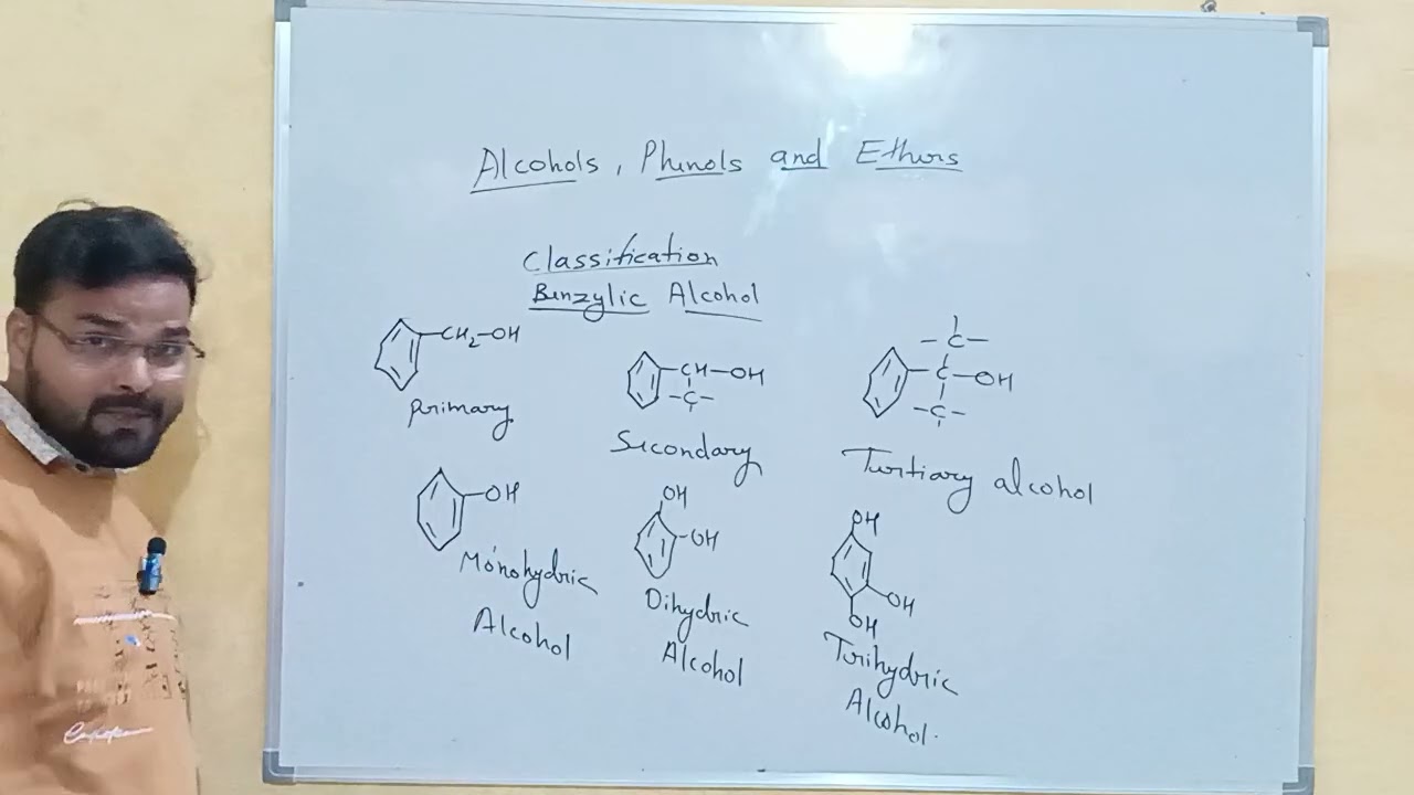Alcohols phenols and ethers class 12