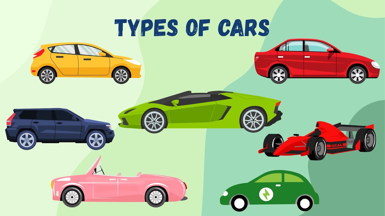 Types of Cars for Kids  I Car Pictures and Videos for Toddlers and Preschooler's learning