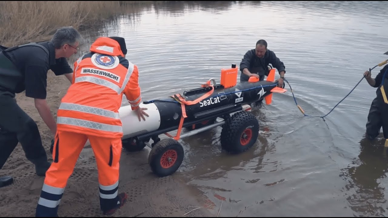SeaCat in der Unterwasserarch&auml;ologie, S&uuml;&szlig;er See, April 2018