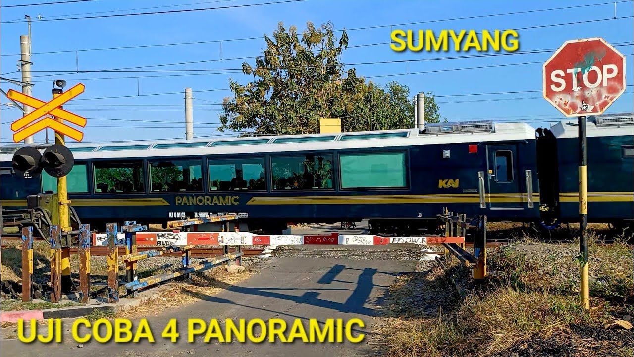 Langsung Ngebut di Perlintasan 294 Sumyang, Nonton Uji Coba Kereta Panoramic Terbaru