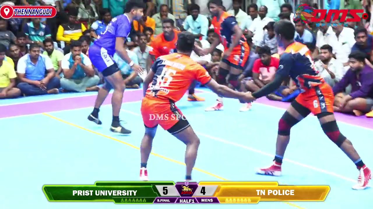 Semi Final|Prist University VS TN Police|#Thennangudi #Thanjai Dt |Men's| Kabaddi Match - 2025