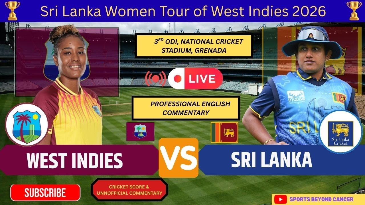 🔴 LIVE: West Indies Women vs Sri Lanka Women |3rd ODI, PAKW VS SA, LIVE SCORE AND COMMENTARY - ENG