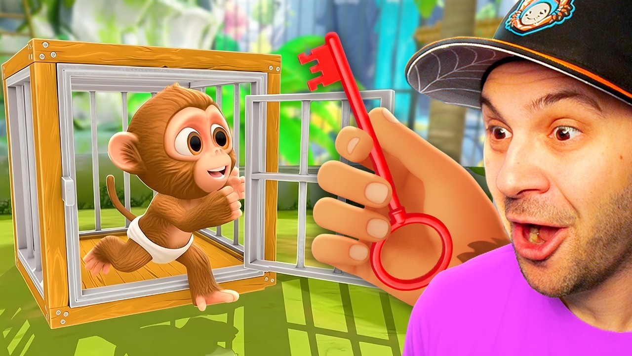 I Helped BABY MONKEY Escape The Zoo!! (I Am Monkey VR)