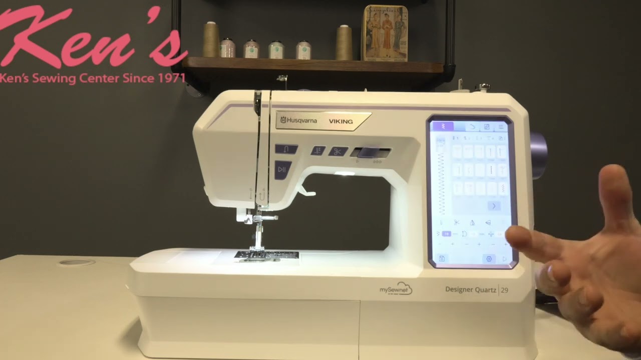 Husqvarna Viking Designer Quartz 29 Sewing and Embroidery Machine Overview