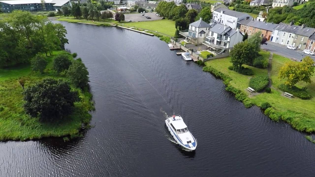 Drifting on Lough Erne - Aerial Long Take