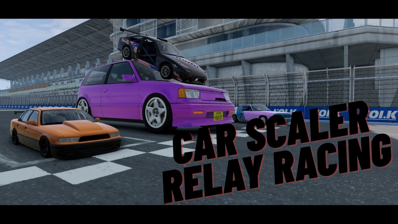 Random Size Relay Race - (BeamNG)