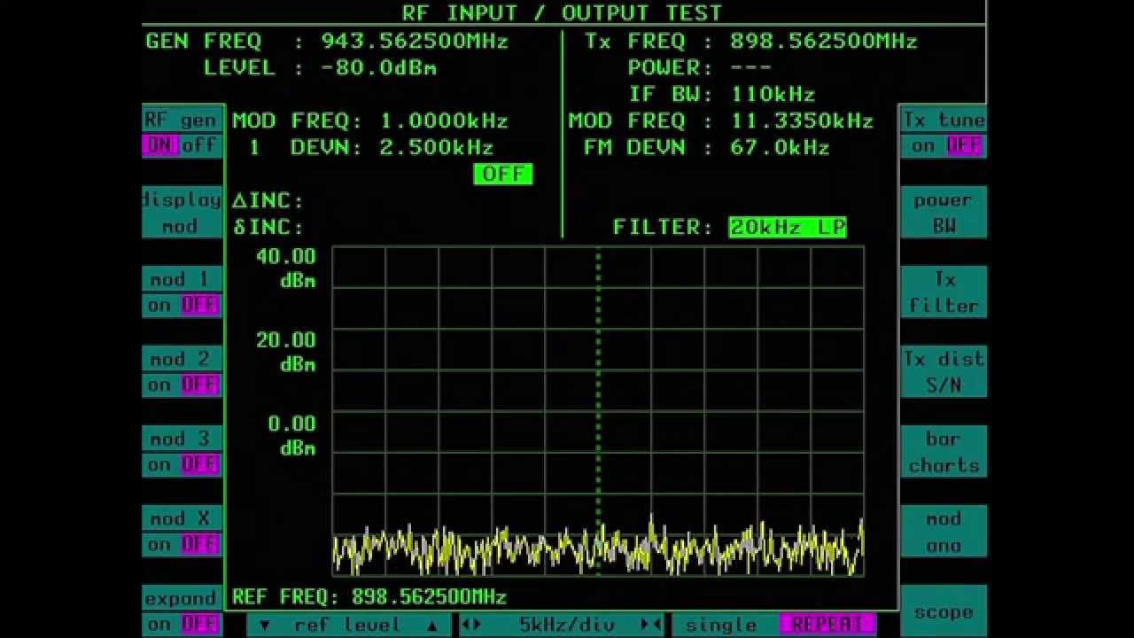 IFR Marconi 2965 demo test