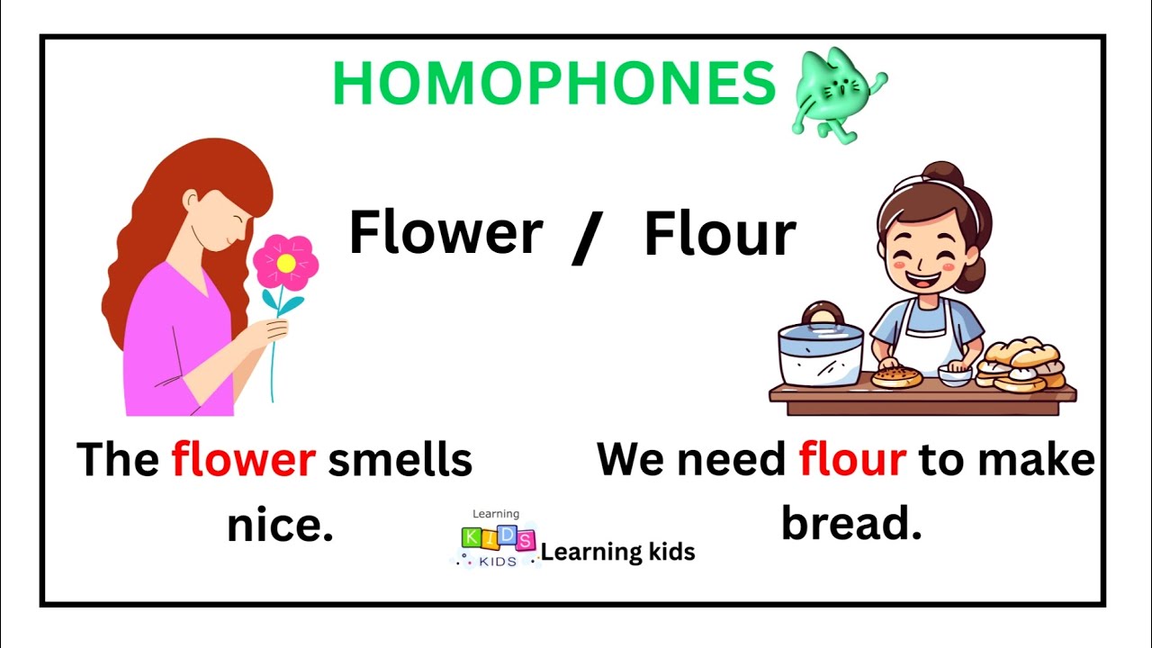 Homophones | kids vocabulary #English #vocabulary 