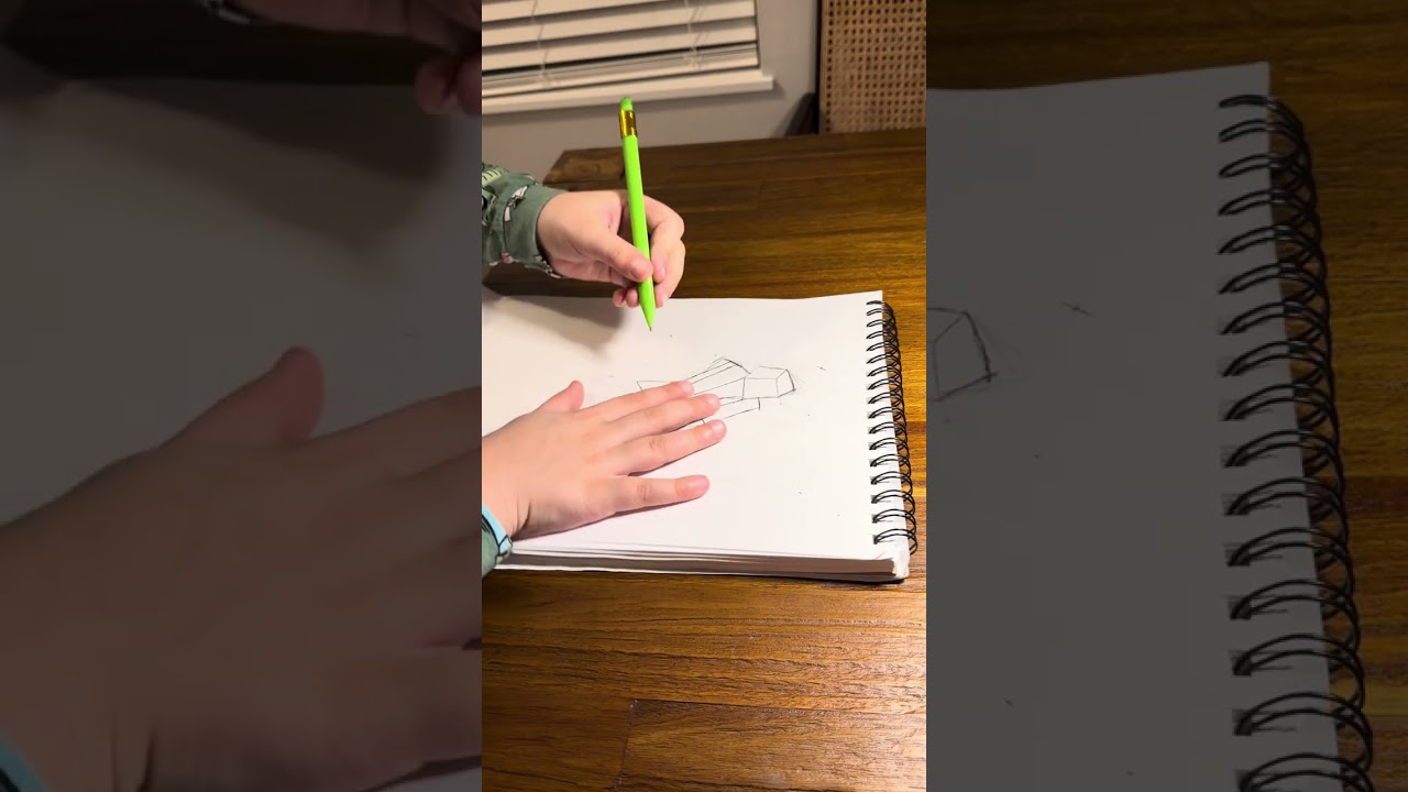 How to draw a Minecraft Zombie