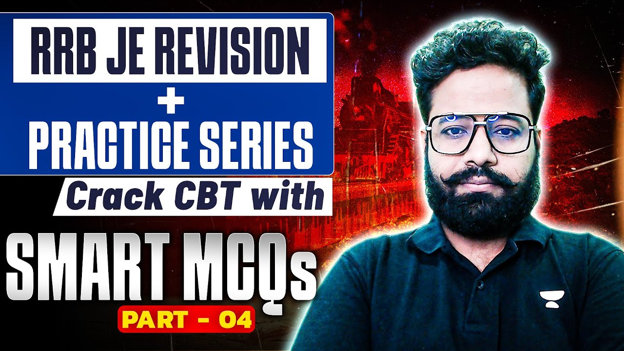 RRB JE Revision + Practice Series - 4 | CBT 1 - Mathematics | Crack CBT with MCQs | Shailesh Vaidya