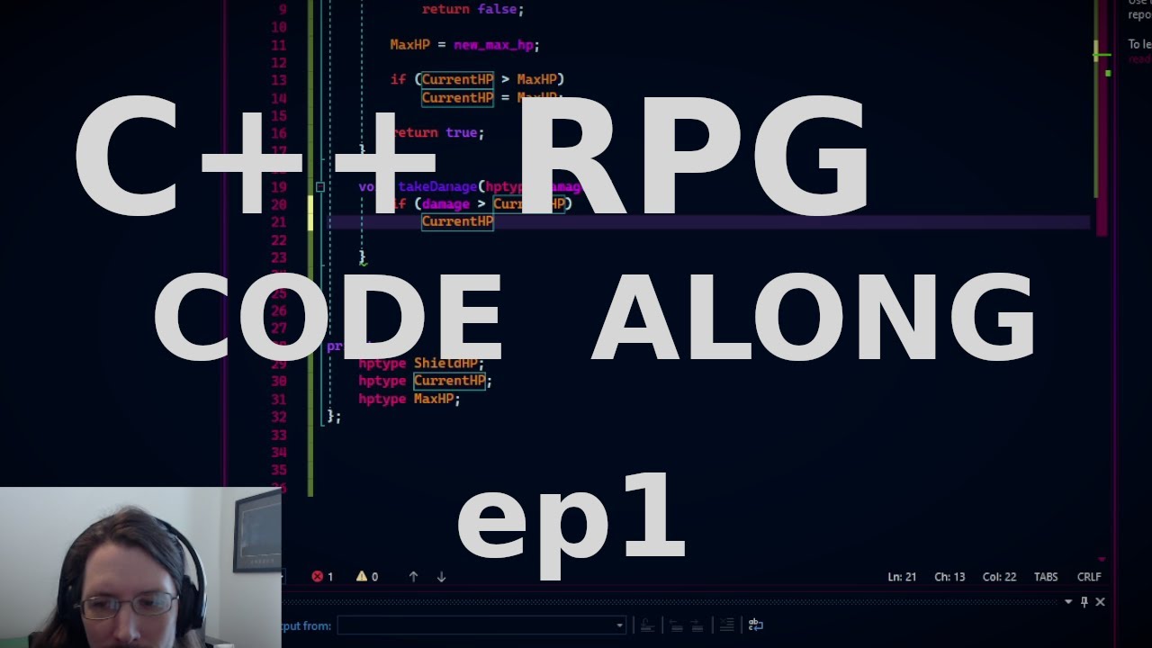 C++ Code-along Ep 1: Demo RPG Game | Motivation, Learn, Practice