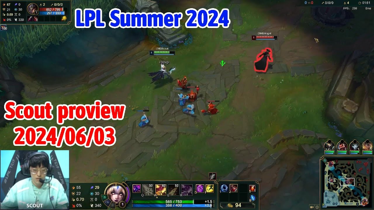 Scout proview 2024/06/03 leblanc taliyah LPL summer | LNG Scout 第一视角