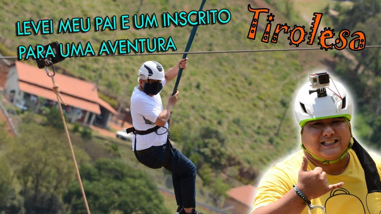 Levei meu pai em uma aventura na Tirolesa da Pedra Bela - SP