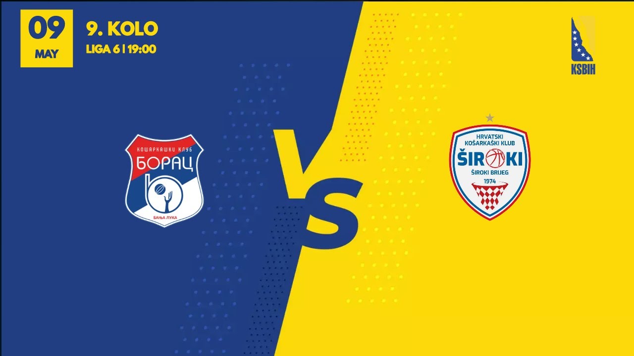 KK Borac WWIN - HKK Široki TT Kabeli - 9. kolo - Liga 6 - KSBIH - 2023/2024
