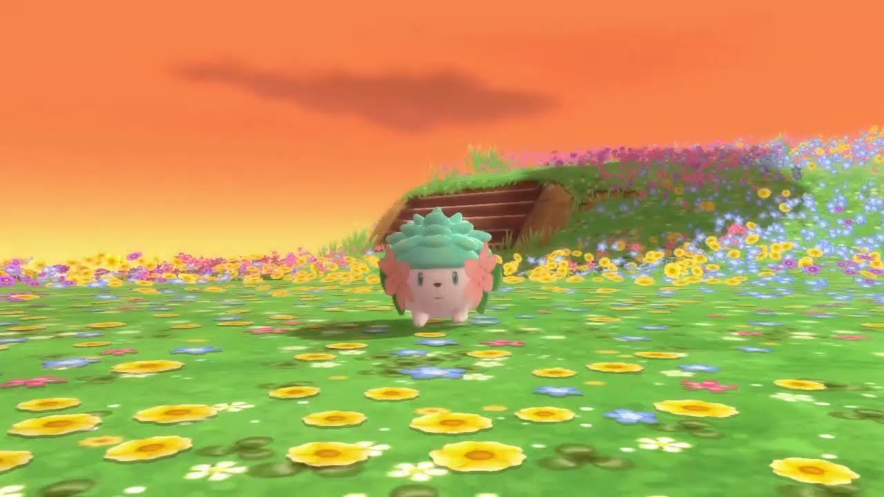 Shiny Shaymin in BDSP (Surf Glitch) after 745 Runaways (Version 1.1.1)